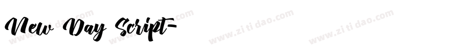 New Day Script字体转换